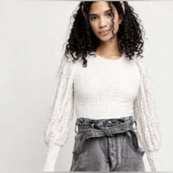 Free People Jasmine Tea Time Top - Picture 1 of 7